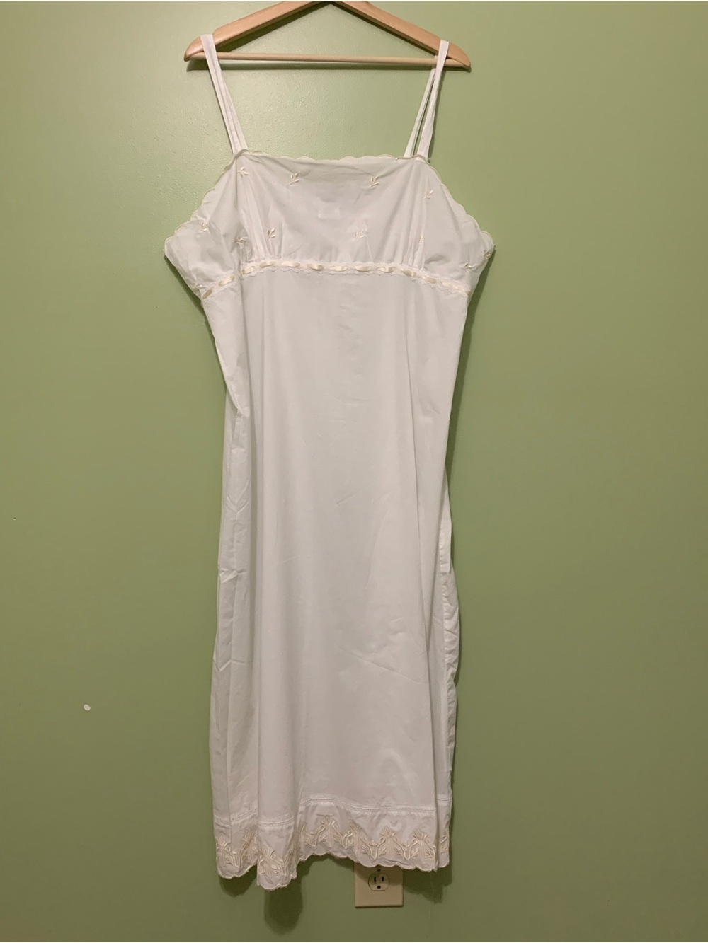 VINTAGE Laura Ashley Long Nightgown Negligee Slip